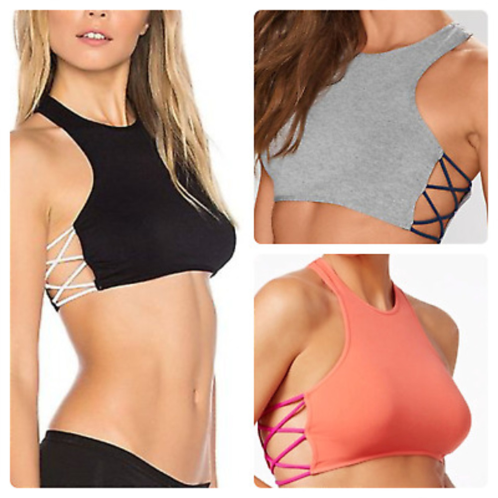 33. 🆕 Free People Oxford Cross Racerback Bralette - Picture 4 of 7